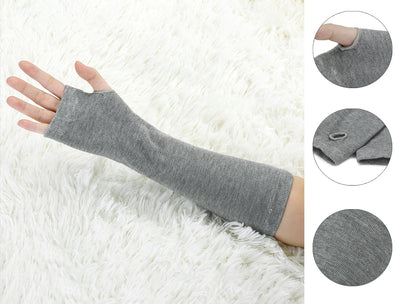Arm Warmers Winter Knitted Elbow Long Fingerless Gloves