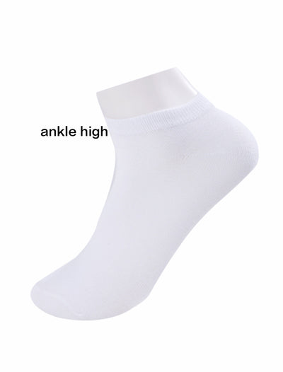 Athletic Low Cut Ankle Socks-Stretch Cuffs Soft 10 Pairs