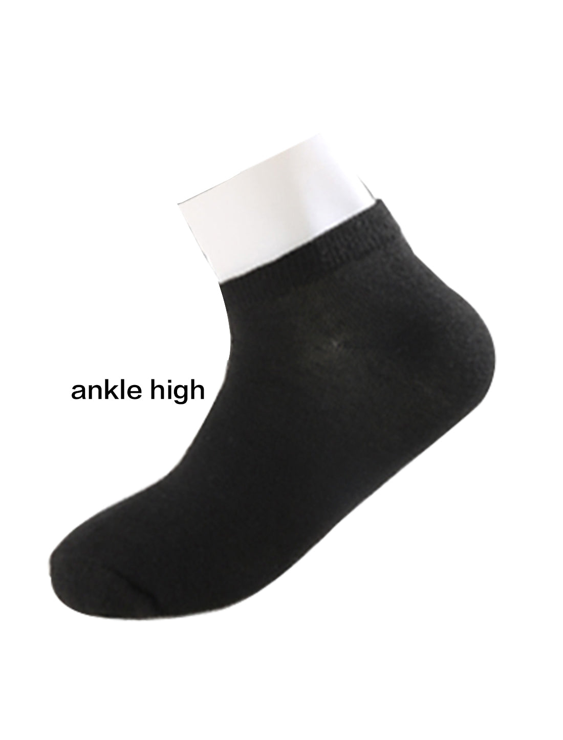 Allegra K Athletic Low Cut Ankle Elastic Cuff Sports Socks 5 Pairs