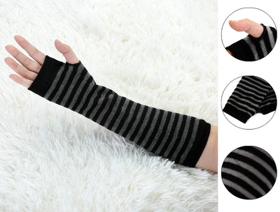 Arm Warmers Winter Knitted Elbow Long Fingerless Gloves