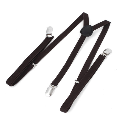 Y-Shaped Stretchy Adjustable Clip Suspenders Strap Pants Braces for Men Women