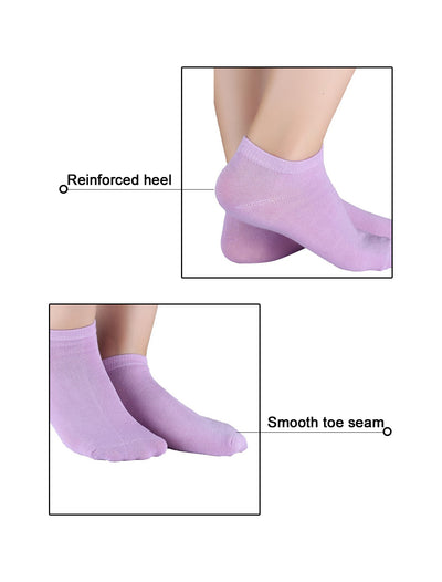 Athletic Low Cut Ankle Socks-Stretch Cuffs Soft 10 Pairs