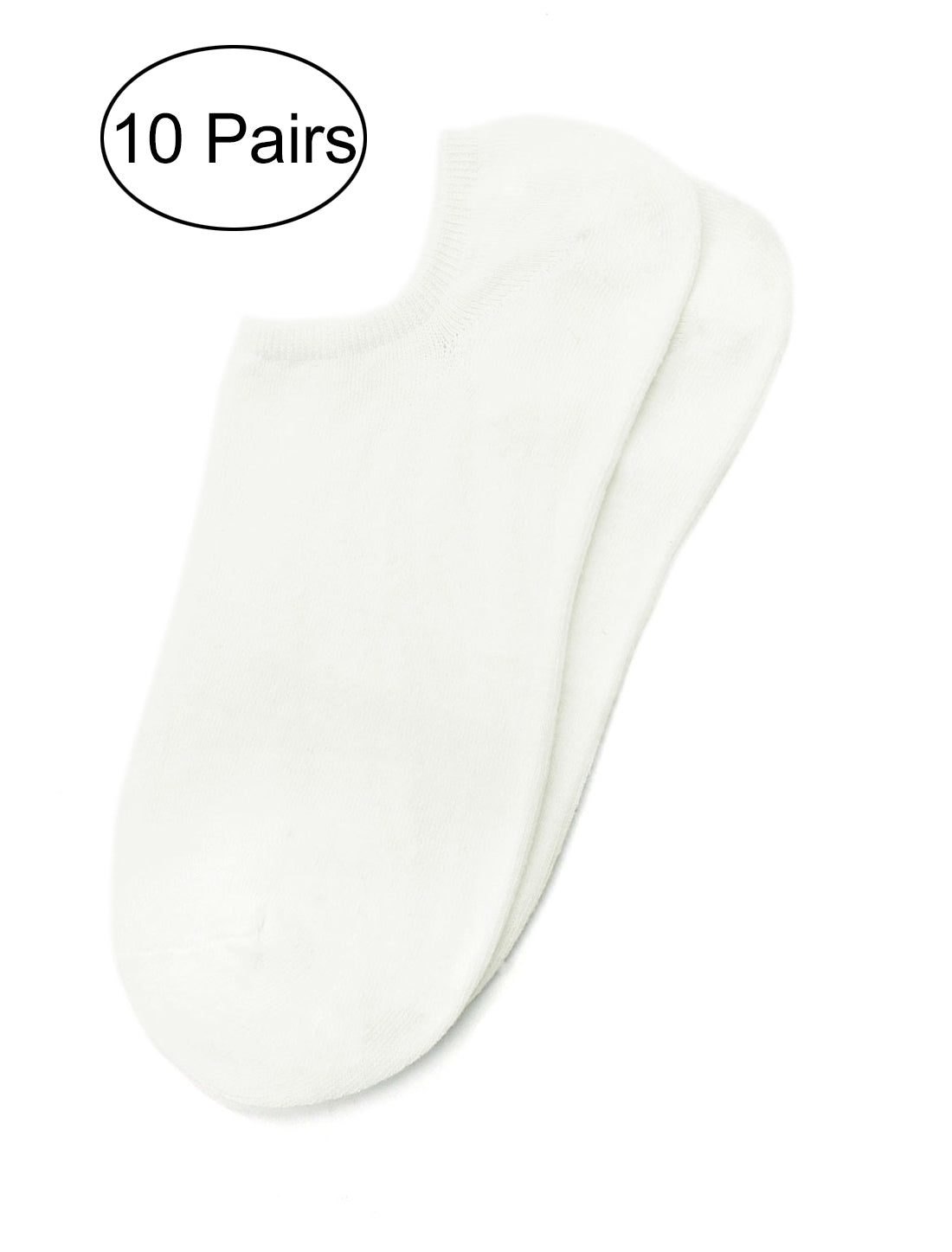 Allegra K Elastic Cuff Low Cut Design Ankle Socks 10 Pairs