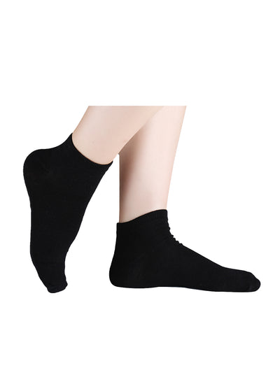 6 Packs Low Cut Solid Color Cotton Athletic Ankle Socks