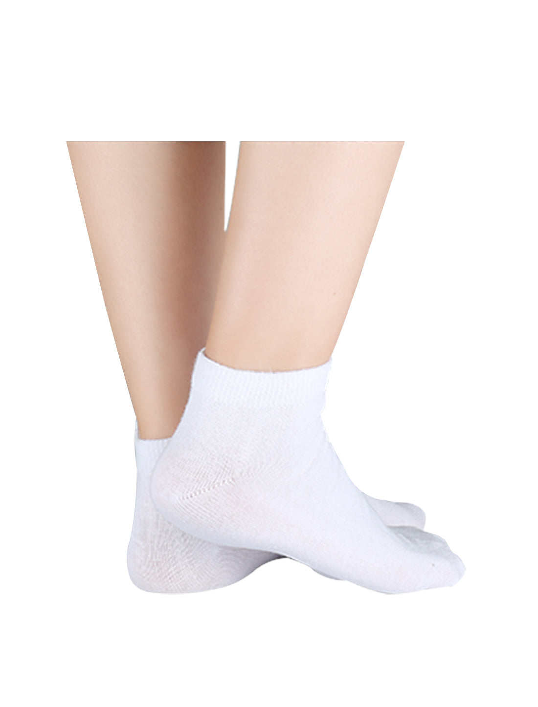 Allegra K 6 Packs Low Cut Solid Color Cotton Athletic Ankle Socks