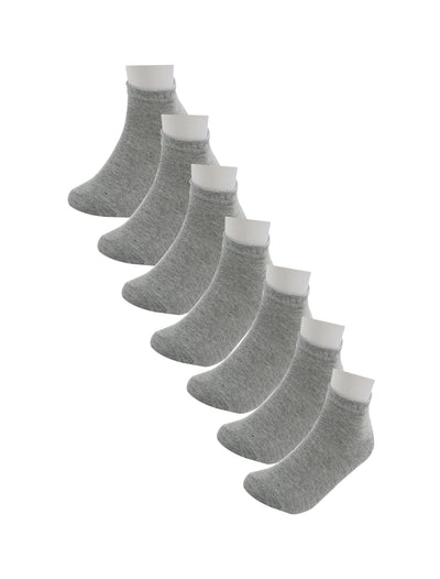 6 Packs Low Cut Solid Color Cotton Athletic Ankle Socks