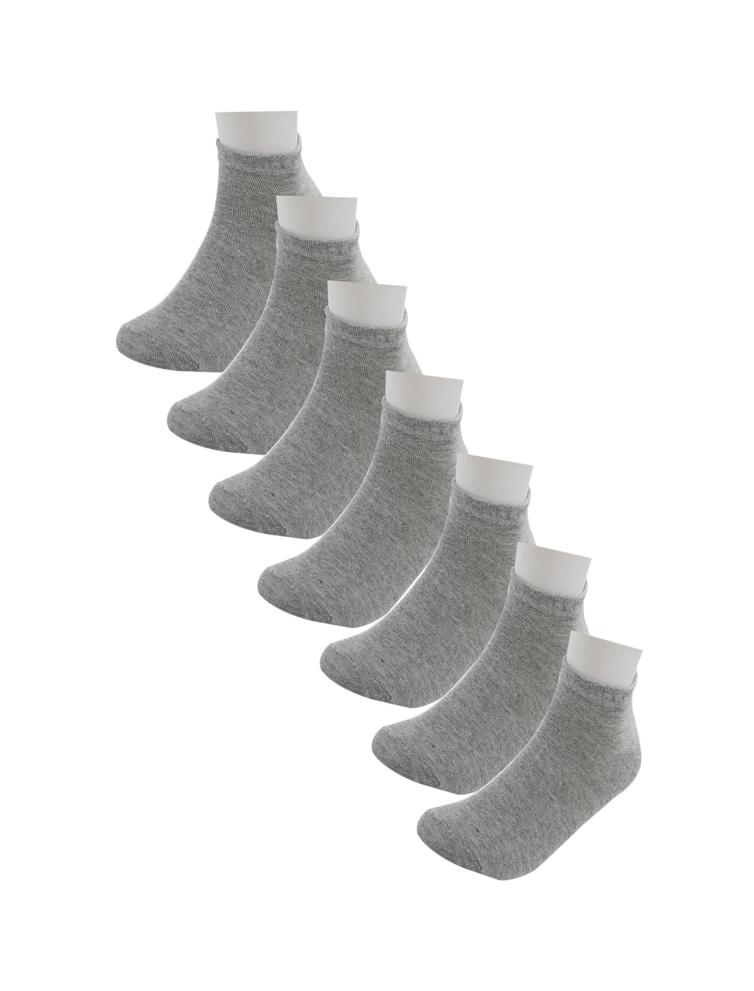 Allegra K 6 Packs Low Cut Solid Color Cotton Athletic Ankle Socks