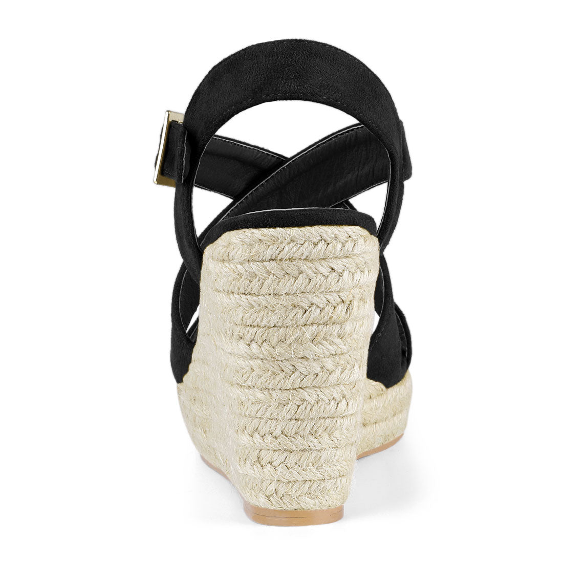 Allegra K Espadrilles Platform Slingback Wedges Sandals
