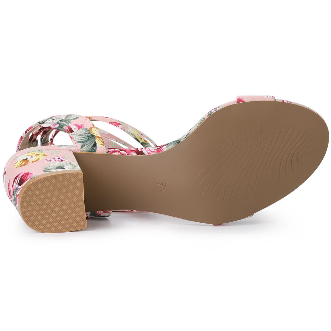 Allegra K Summer Open Toe Ankle Lace Up Block Heel Sandals