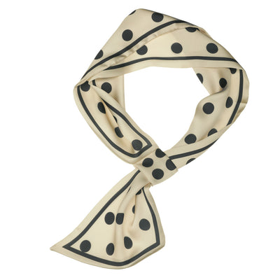Polka Dot Bevel Small Skinny Scarf Oblique Double-Sided Neckerchief
