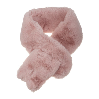 Fluffy Faux Fur Collar Scarf Rabbit Ears Plush Neck Wrap Warmer