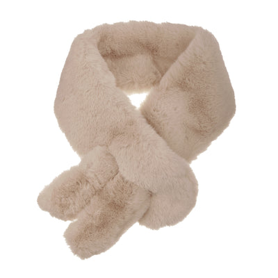 Fluffy Faux Fur Collar Scarf Rabbit Ears Plush Neck Wrap Warmer