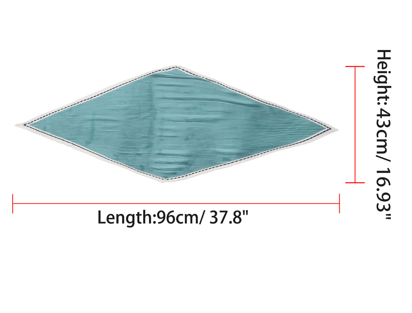 Allegra K Solid Color Pleated Rhombic Scarf Head Ribbon Bandana