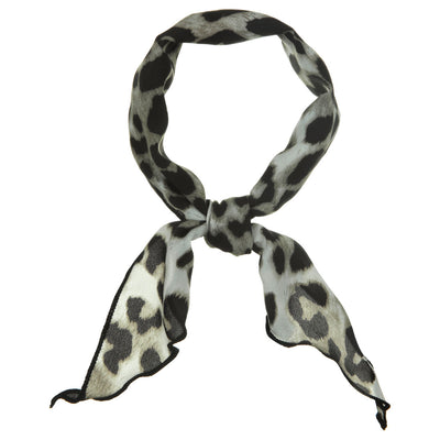 Leopard Print Triangle Neck Scarves Hair Ribbon Chic Neckerchief