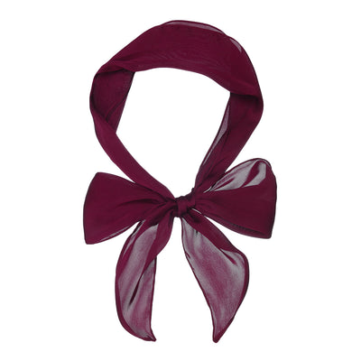 Plain Solid Color Pure Skinny Scarf Long Neckerchief Hair Band