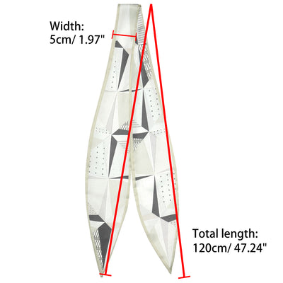 Geometric Skinny Pointed Sharp Neck Scarves Long Neckerchief