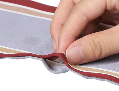 Skinny Ribbon Hair Band Heart Print Handbag Handle Neck Scarf