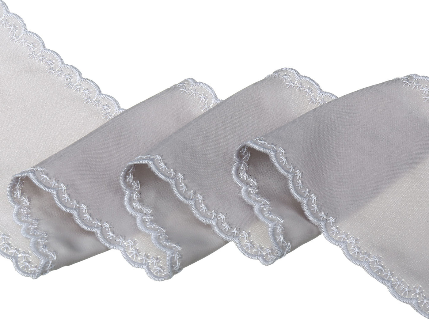 Allegra K Silk Ribbon Lace Embroidery Skinny Neckerchief Narrow Hairband Scarf