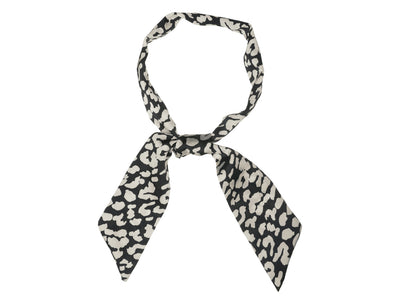 Leopard Animal Print Pattern Skinny Scarf Long Neck Scarves Headband