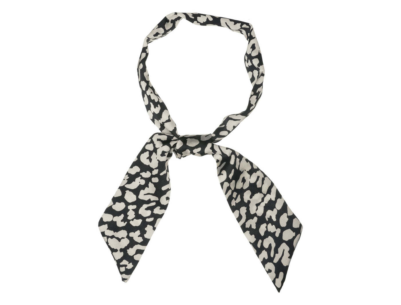 Allegra K Leopard Animal Print Pattern Skinny Scarf Long Neck Scarves Headband