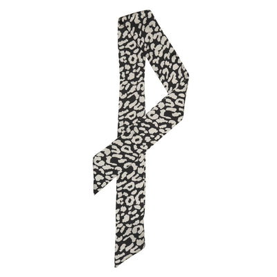 Leopard Animal Print Pattern Skinny Scarf Long Neck Scarves Headband
