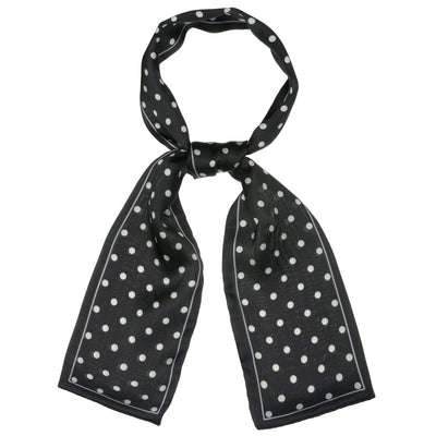 50s Ribbon Skinny Scarf Lovely Polka Dots Bags Hair Band Neck Wraps