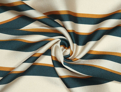 Stripe Print Square Neck Wrap Scarves Neckerchief Bandana