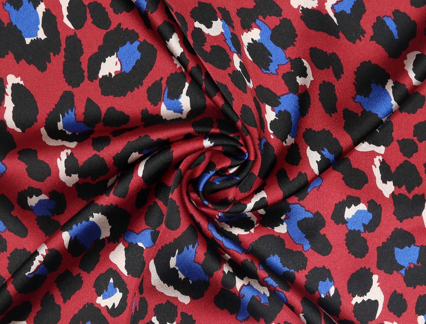 Allegra K Colorful Leopard Print Square Neck Scarf Handkerchief Bandana