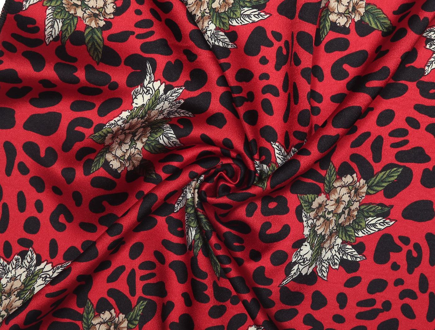 Allegra K Colorful Leopard Print Square Neck Scarf Handkerchief Bandana