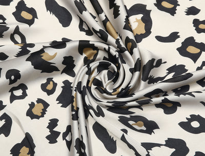 70cm Large Leopard Print Square Silk Kerchief Neck Head Scarf
