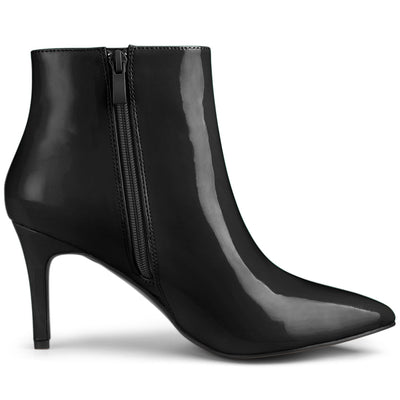 Pointed Toe Stiletto Heel Ankle Heel Boots
