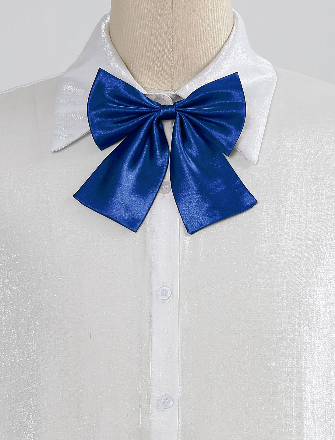 Allegra K Pre-Tied Bowknot Bow Tie Adjustable Bowtie Solid Color