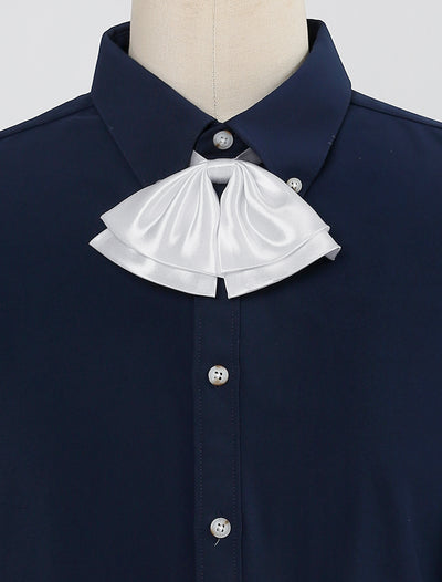 Pre-Tied Neckties Bowknot Solid Adjustable Casual Uniform Bowtie