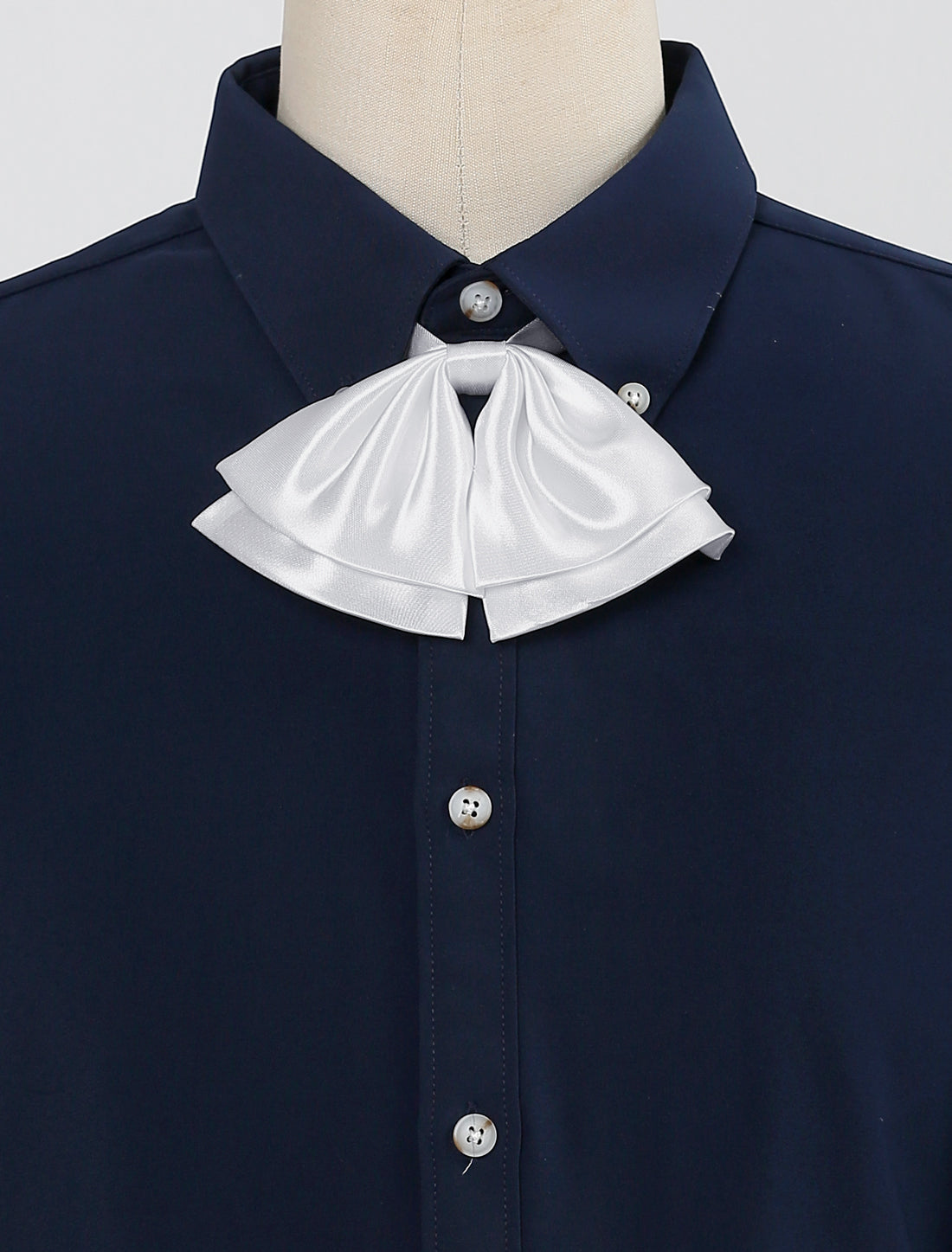Allegra K Pre-Tied Neckties Bowknot Solid Adjustable Casual Uniform Bowtie