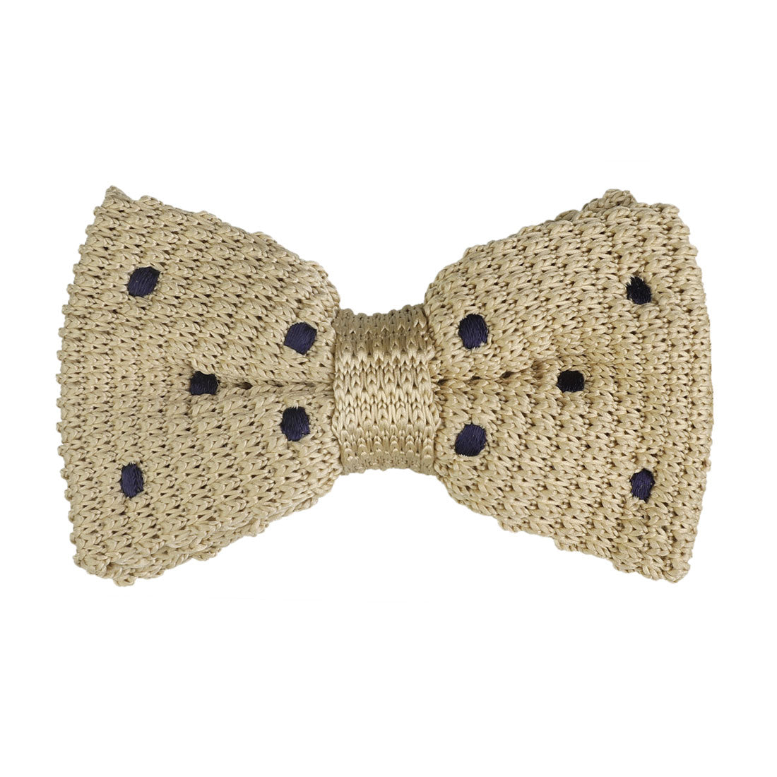 Allegra K Polka Dots Bow Ties Adjustable Strap Pre-tied Knitted Bowties