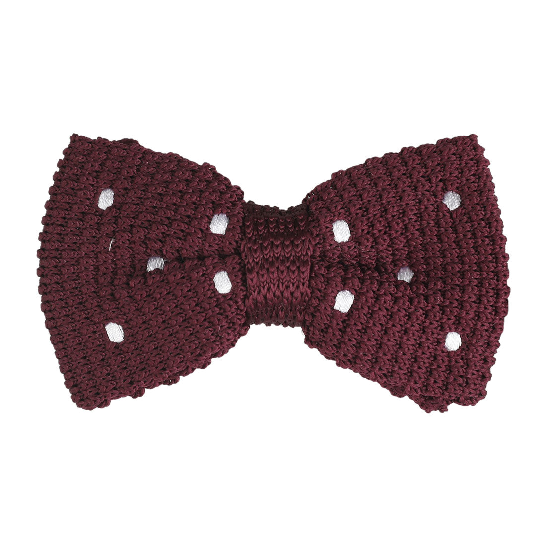 Allegra K Polka Dots Bow Ties Adjustable Strap Pre-tied Knitted Bowties