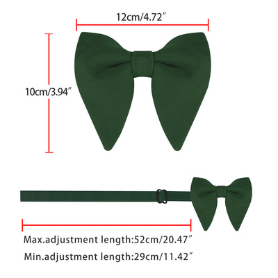 Solid Pre-tied Bow Ties Men Formal Party Prom Bowties Velvet