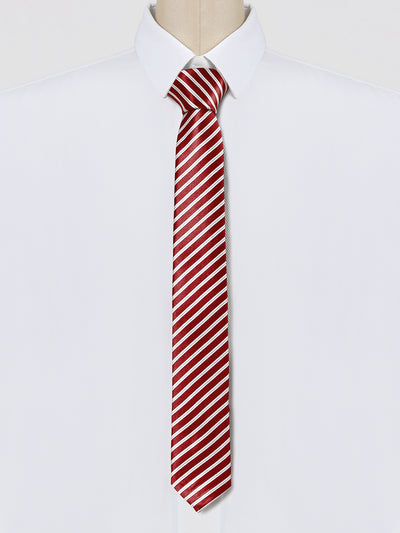 Self-Tied Striped Skinny Casual Business Classic Neck Ties