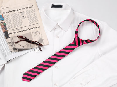 Self-Tied Striped Skinny Casual Business Classic Neck Ties
