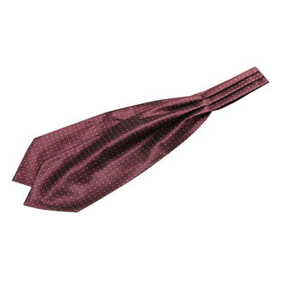 Polka Dot Self-Tied Neck Ascot Tie Formal Party Cravats