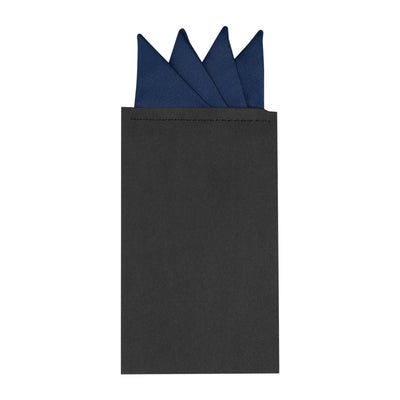 Pre-Folded Pocket Squares on Card Solid Triangles Suit Handkerchief