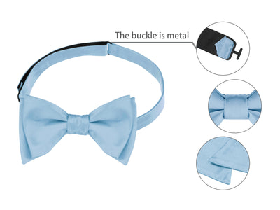 Solid Color Self-tied for Formal Wedding Party Tuxedo Bow Ties