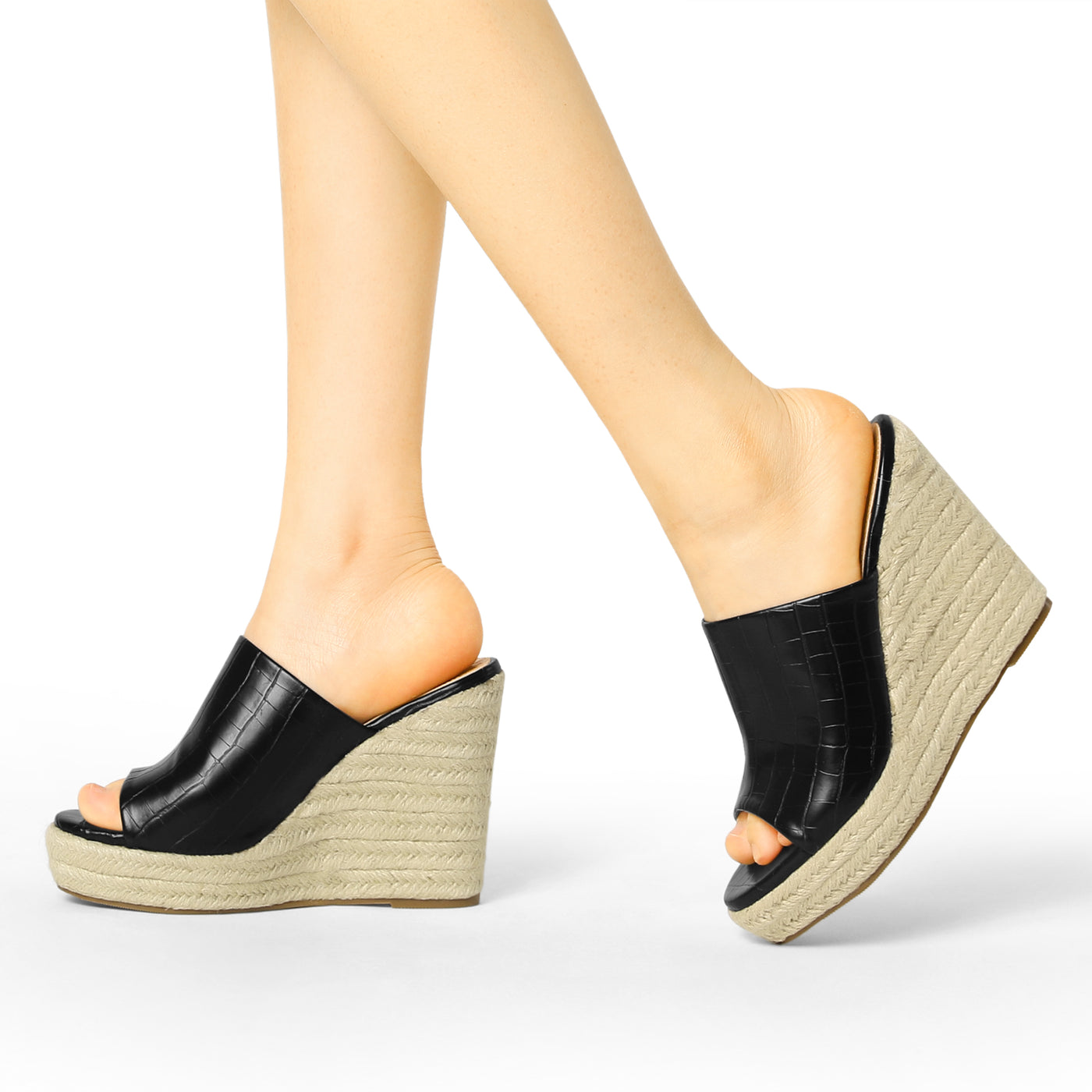 Allegra K Women's Espadrilles Wedges Wedge Sandals