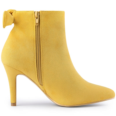 Pointed Toe Stiletto Heel Ankle Boots