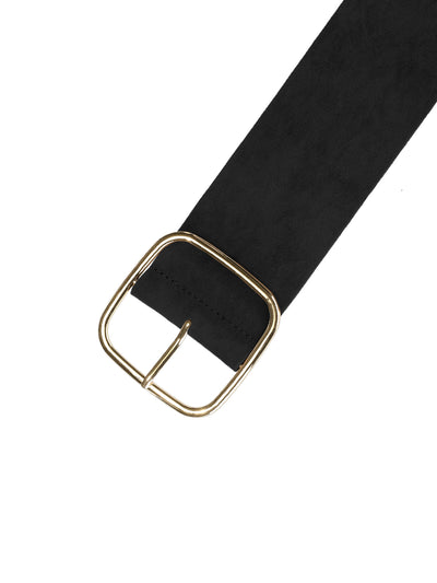 Faux Suede Chunky Buckle Adjustable Wide Waist Belts