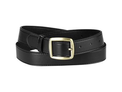 Allegra K Faux Leather Waist Solid Color Pin Buckle Belts