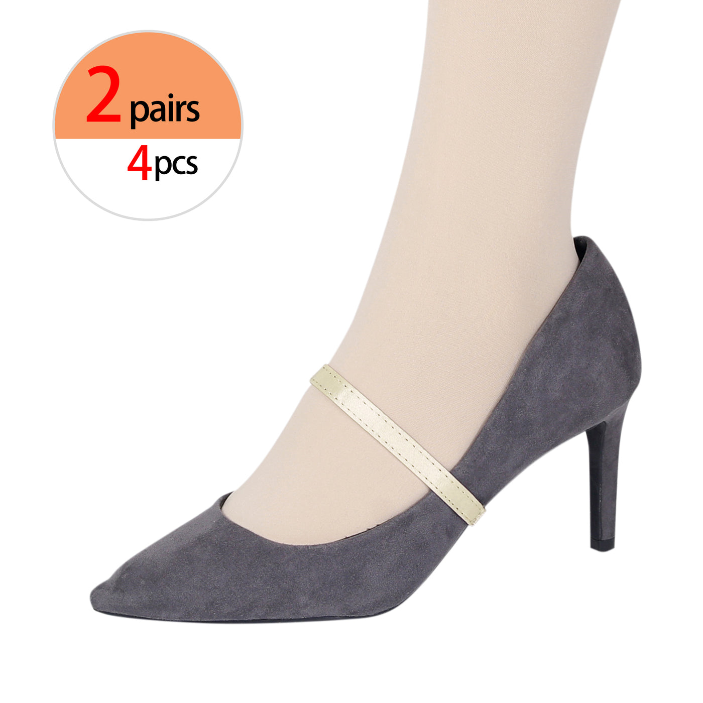 Allegra K Anti-Slip Elastic Ankle Detachable Heels Shoe Strap Band