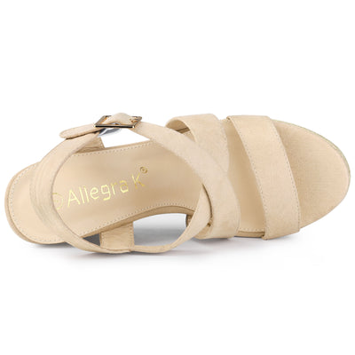 Espadrilles Platform Slingback Wedges Sandals