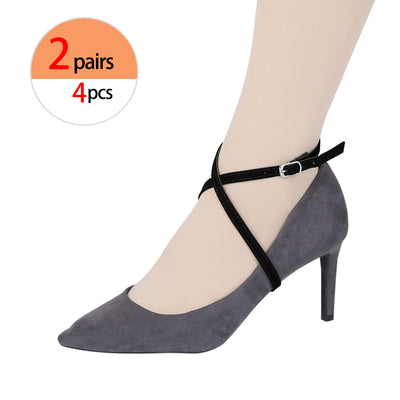 Adjustable Detachable Crossed Heels Buckle Anti-Slip Shoe Straps