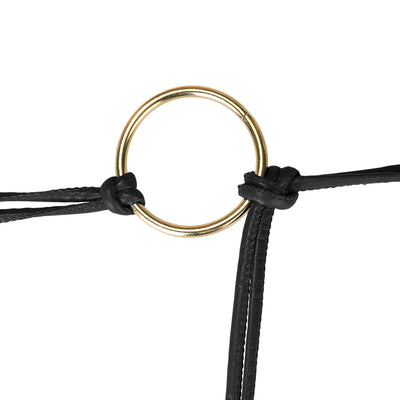 Women PU Leather Skinny Rope Belt Round Ring Endings Self Tie Waistband Thin Waist Strap